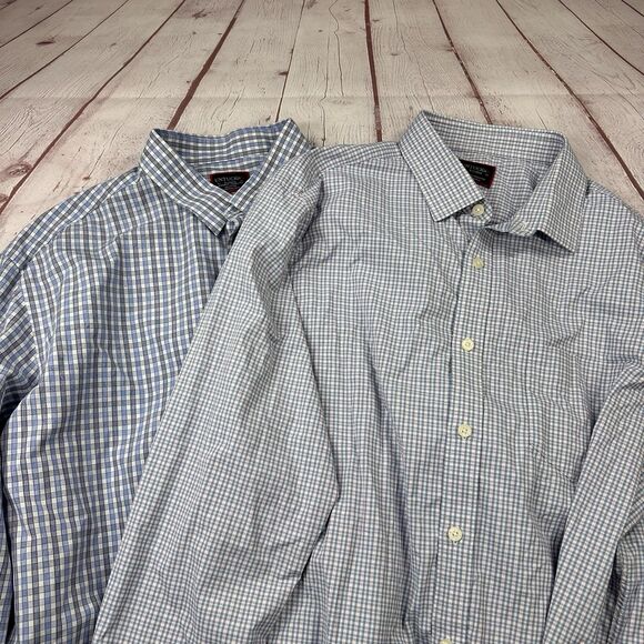 UNTUCKit men's XL Plaid Button Down Long Sleeve 1 Performance Shirt  Lot of 2 - Picture 1 of 14